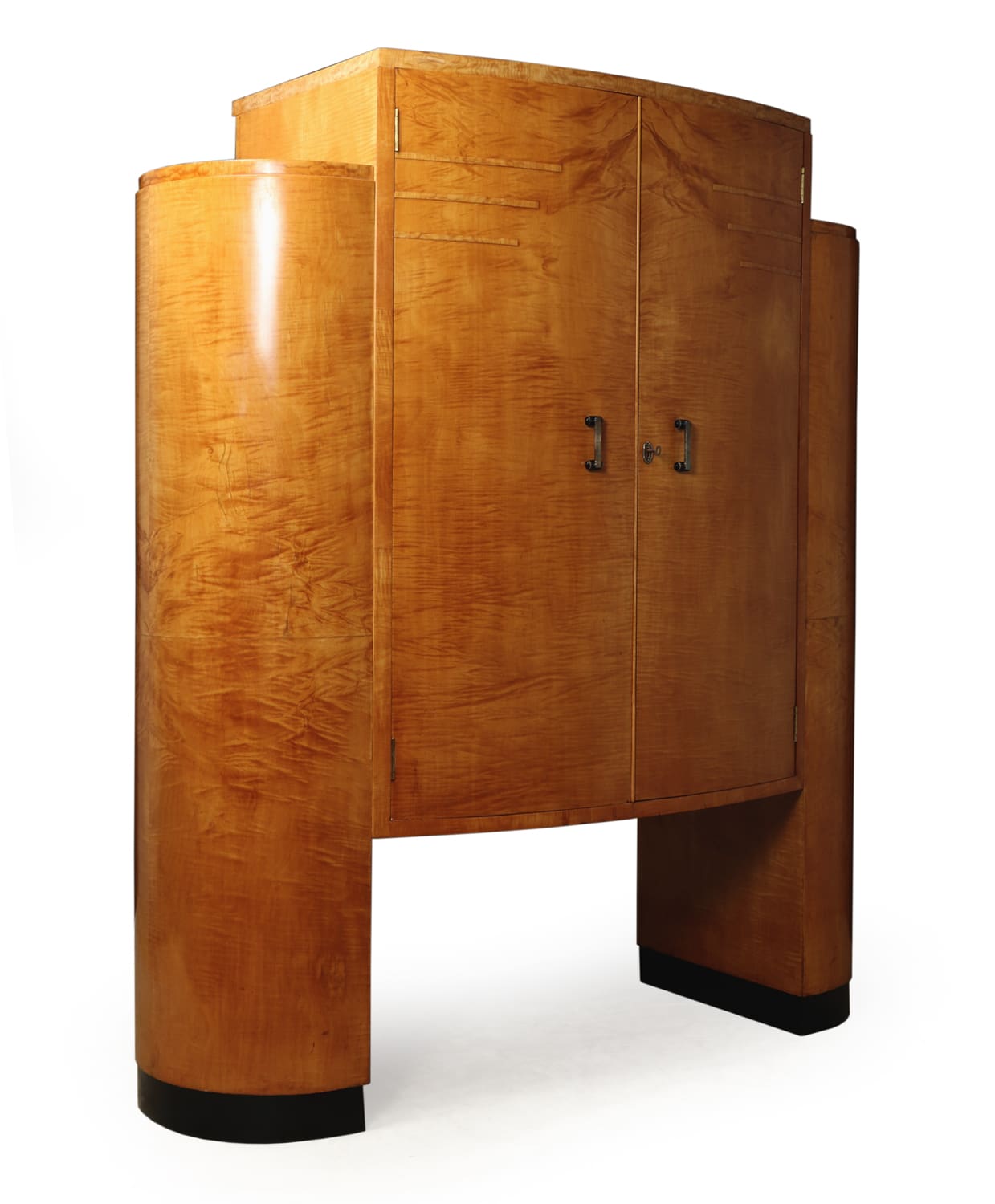 Art Deco cocktail cabinet in sycamore c1930
