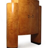 Art Deco cocktail cabinet in sycamore c1930