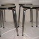 1965 Green or yellow formica stool