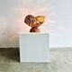 Sculptural Table Lamp In Copper By Aimo Tukiainen For Oy Moonlight, Finland 1970S