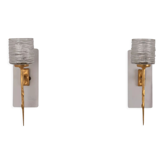 Félix Agostini, Pair of sconces, twentieth century