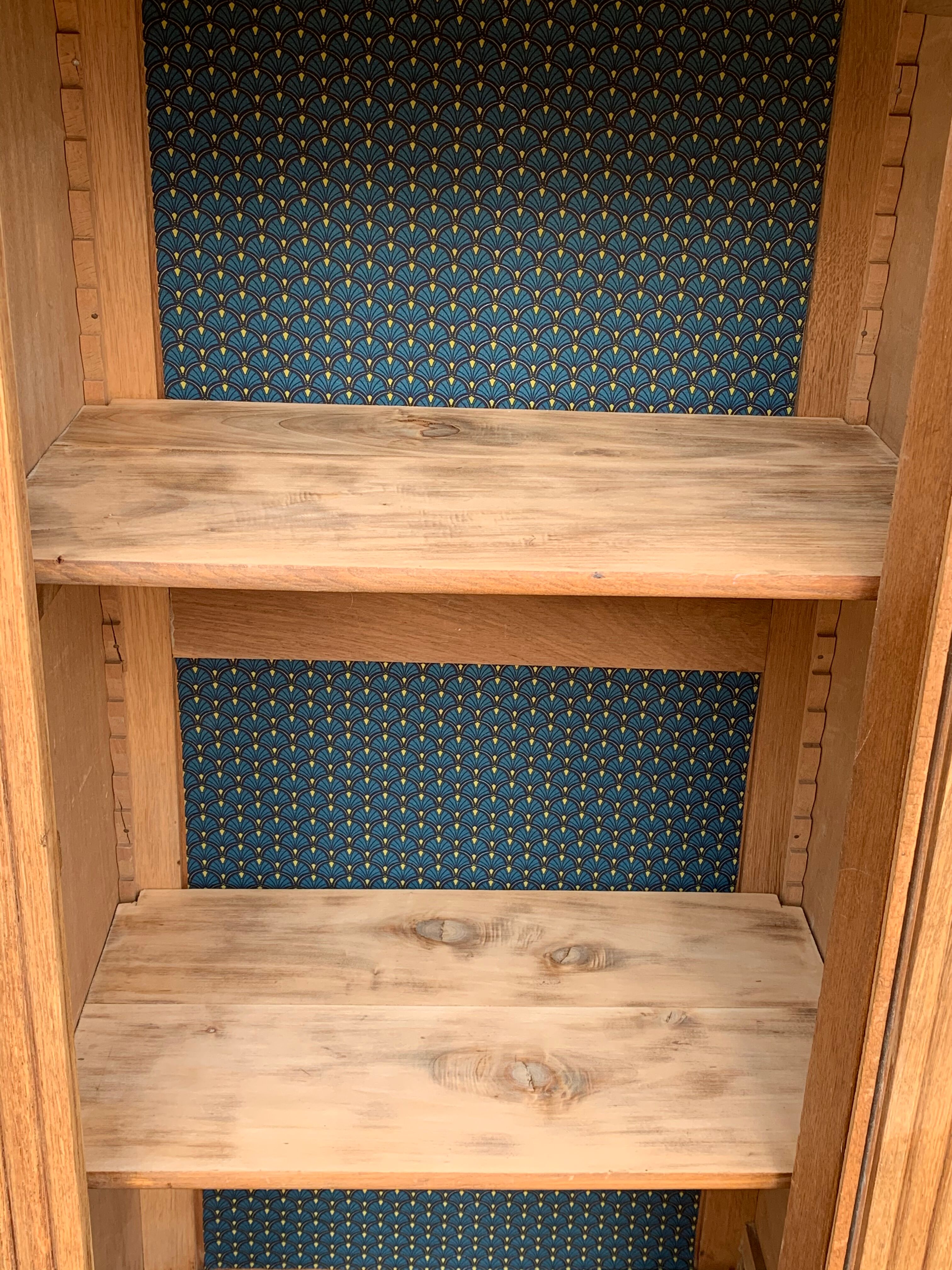 Art Deco asymmetrical glass Parisian wardrobe 1930