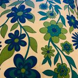 Vintage 70s flower cushion 47 x 47 cm