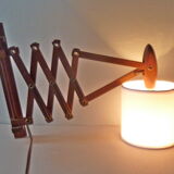 Le Klint accordion scissor wall light by Erik Hansen from the 60s