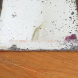Table mirror on a brass easel
