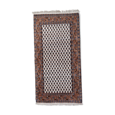Vintage indian carpet seraband handmade 73cm x 140cm 1970s