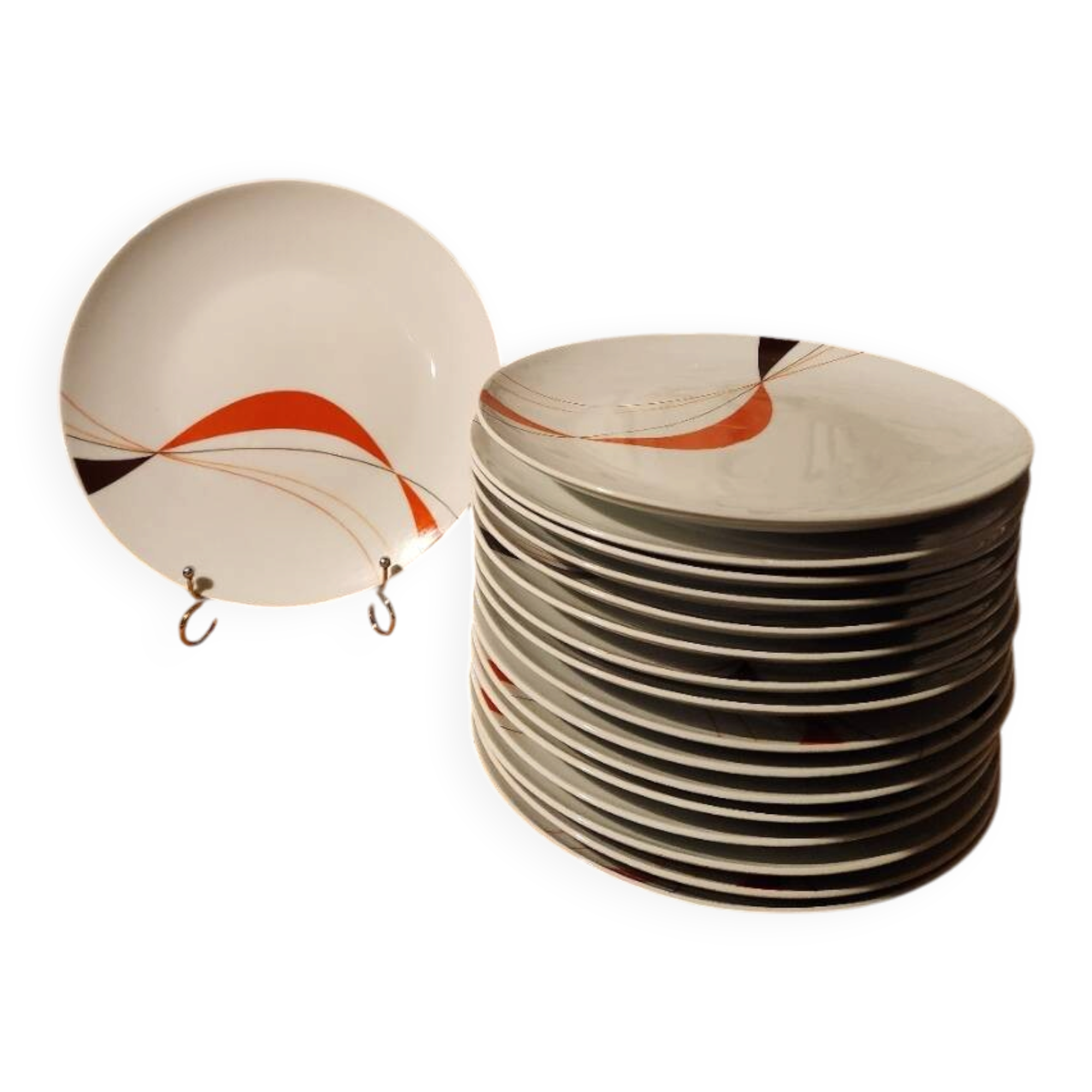17 assiettes plates design 1970 Winterling Marktleuthen Bavaria