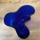 Cobalt blue Savoy vase by Alvar Aalto, numbered and signed 1989