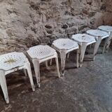 Set of 6 French industrial stools by Multipl’s – 1930s