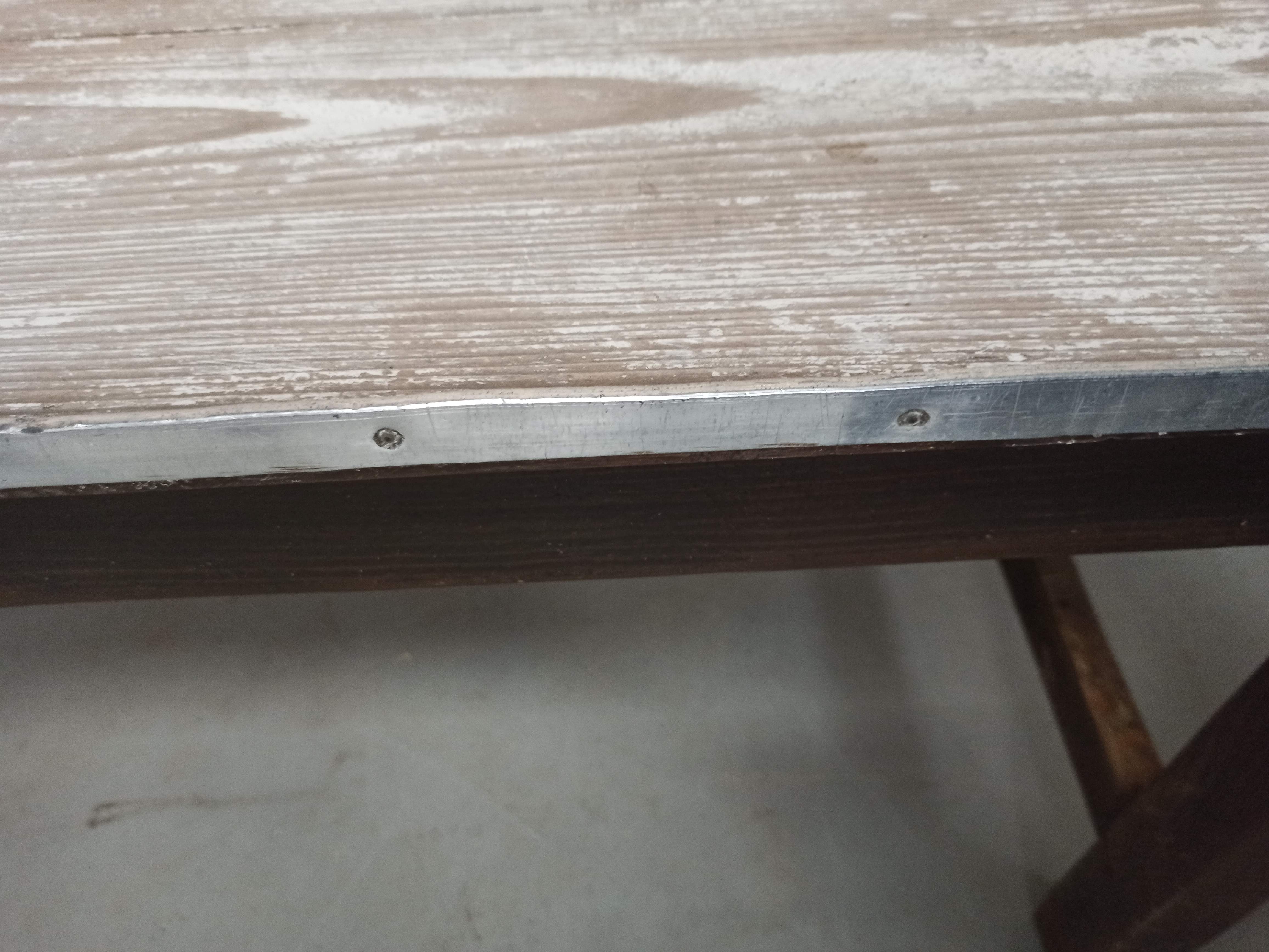 181 cm - Patinated spacer farm table