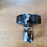 Pair of deco deco deco decanters smoked glass