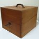 Vintage wooden filing box