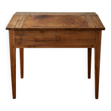 Bureau pupitre ancien en bois massif 1920/1940