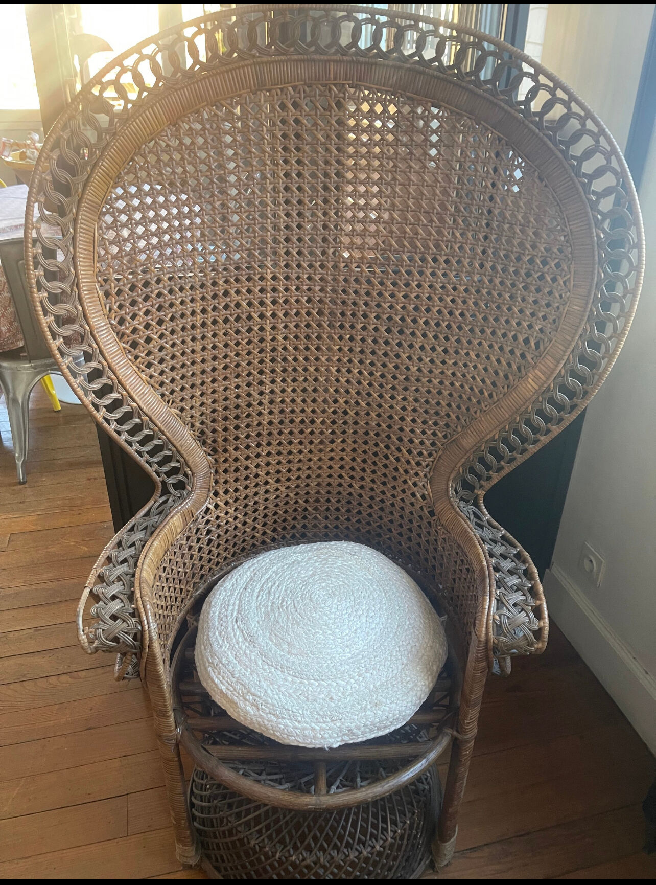 Emmanuelle rattan armchair