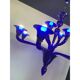 Blue Glass Chandelier, Contemporary, Attributed to Murano