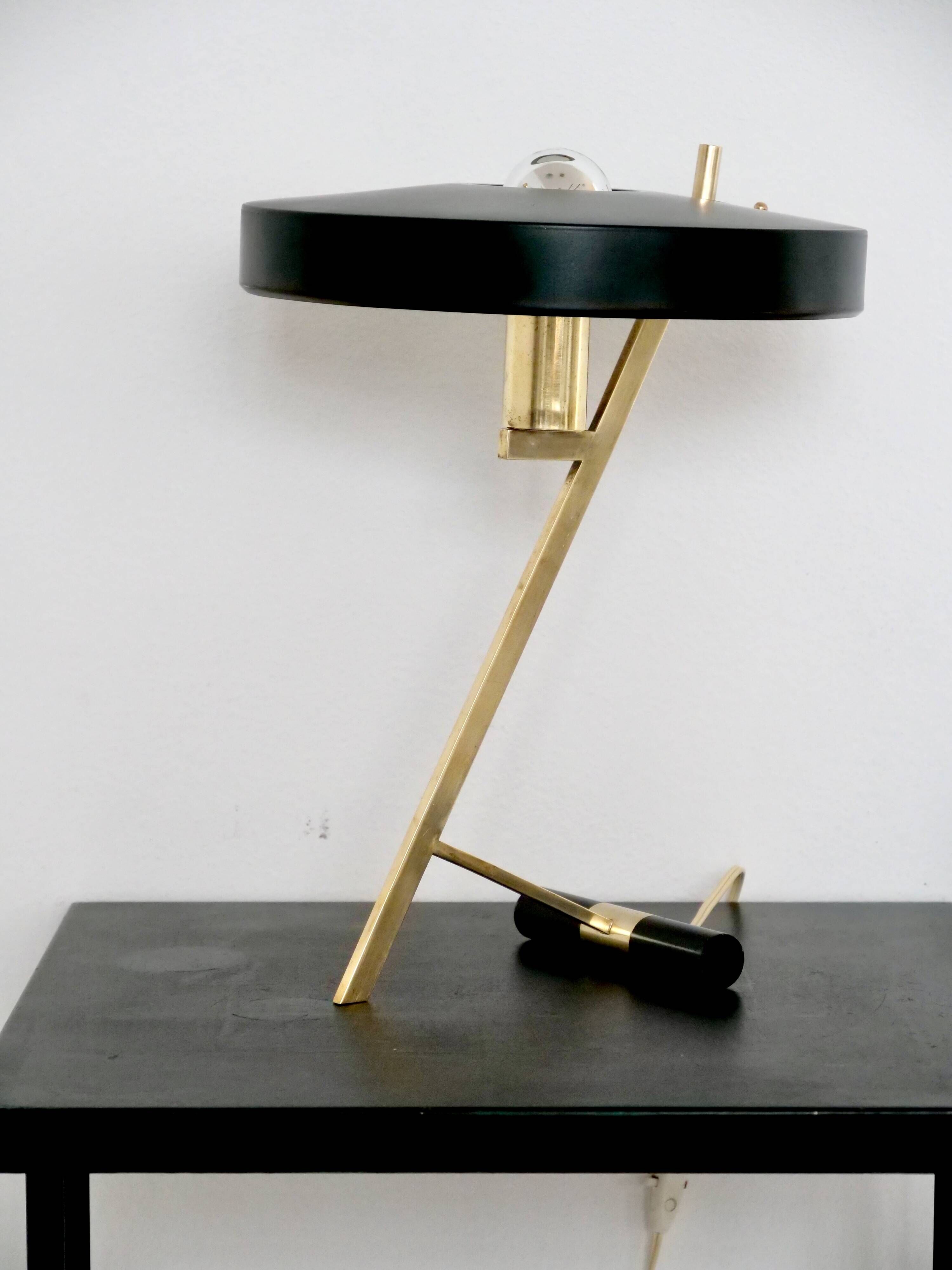 Lampe z philps modèle diplomat mid century design louis kalff design