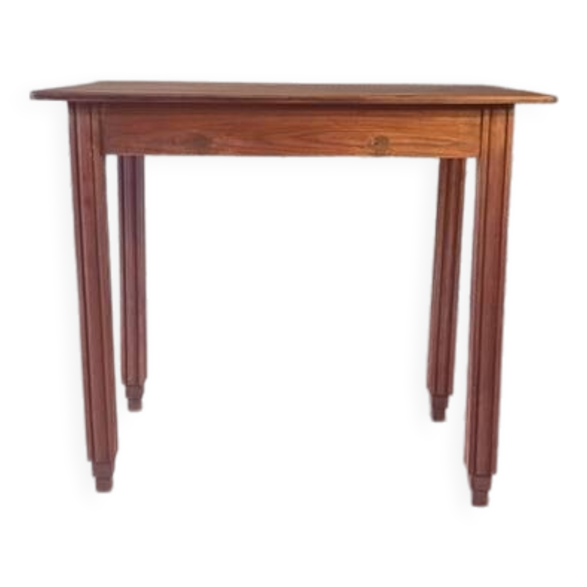 Table bureau ou table d’appoint art déco années 1930 vintage bois massif