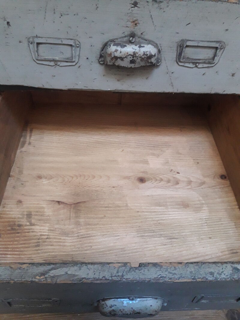 Industrial sideboard with 16 drawers