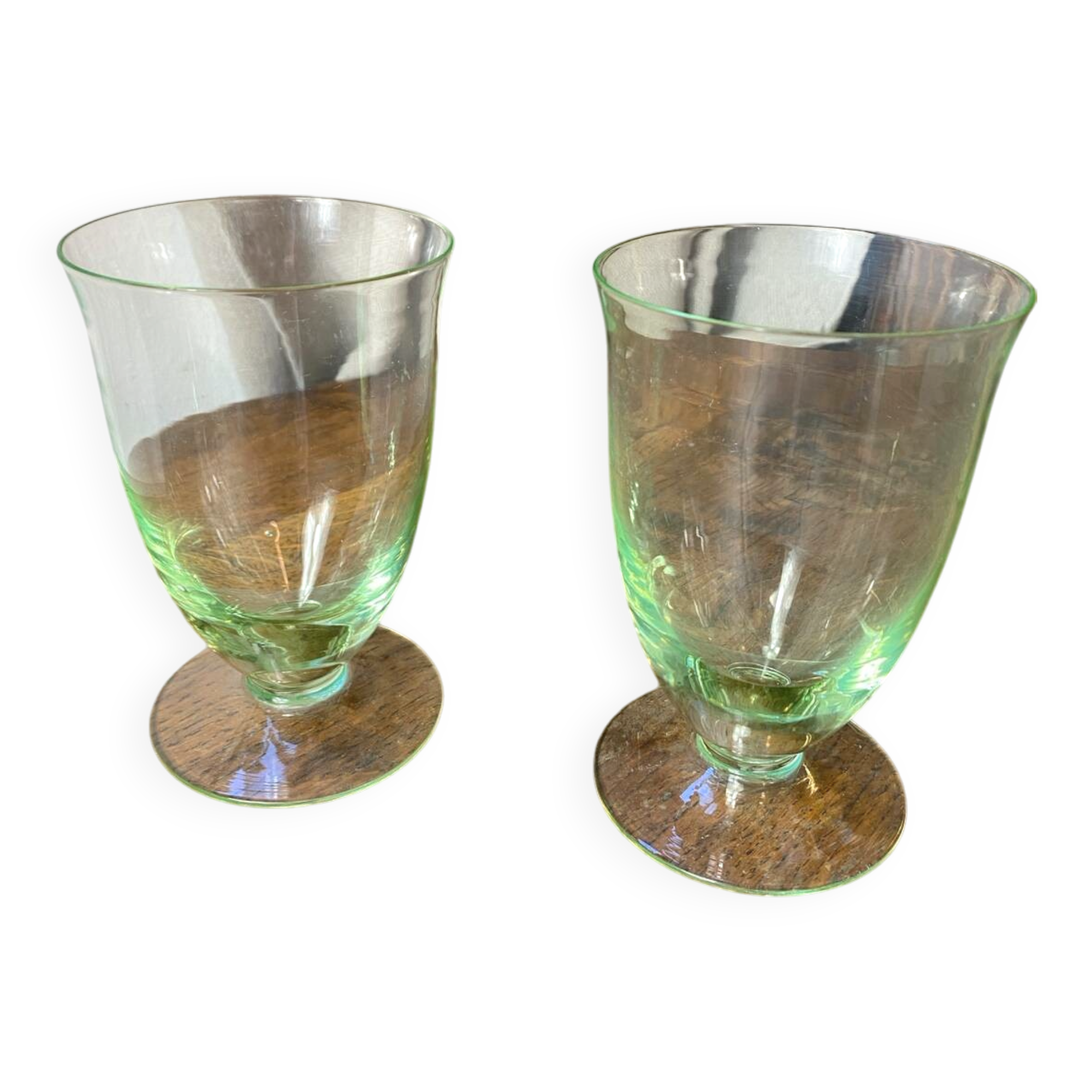 Two uraline glasses
