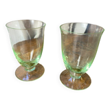 Two uraline glasses