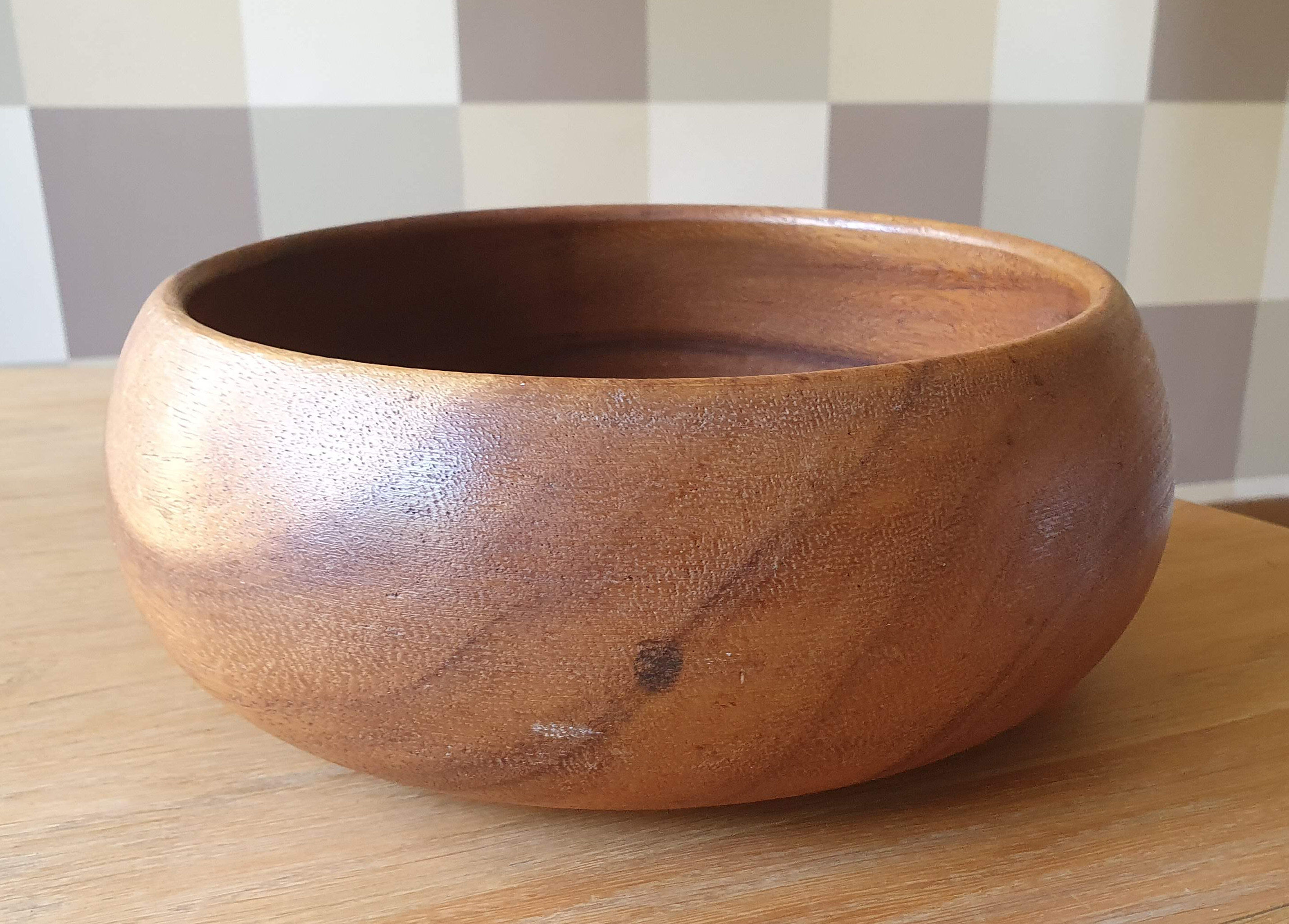Wooden salad bowl