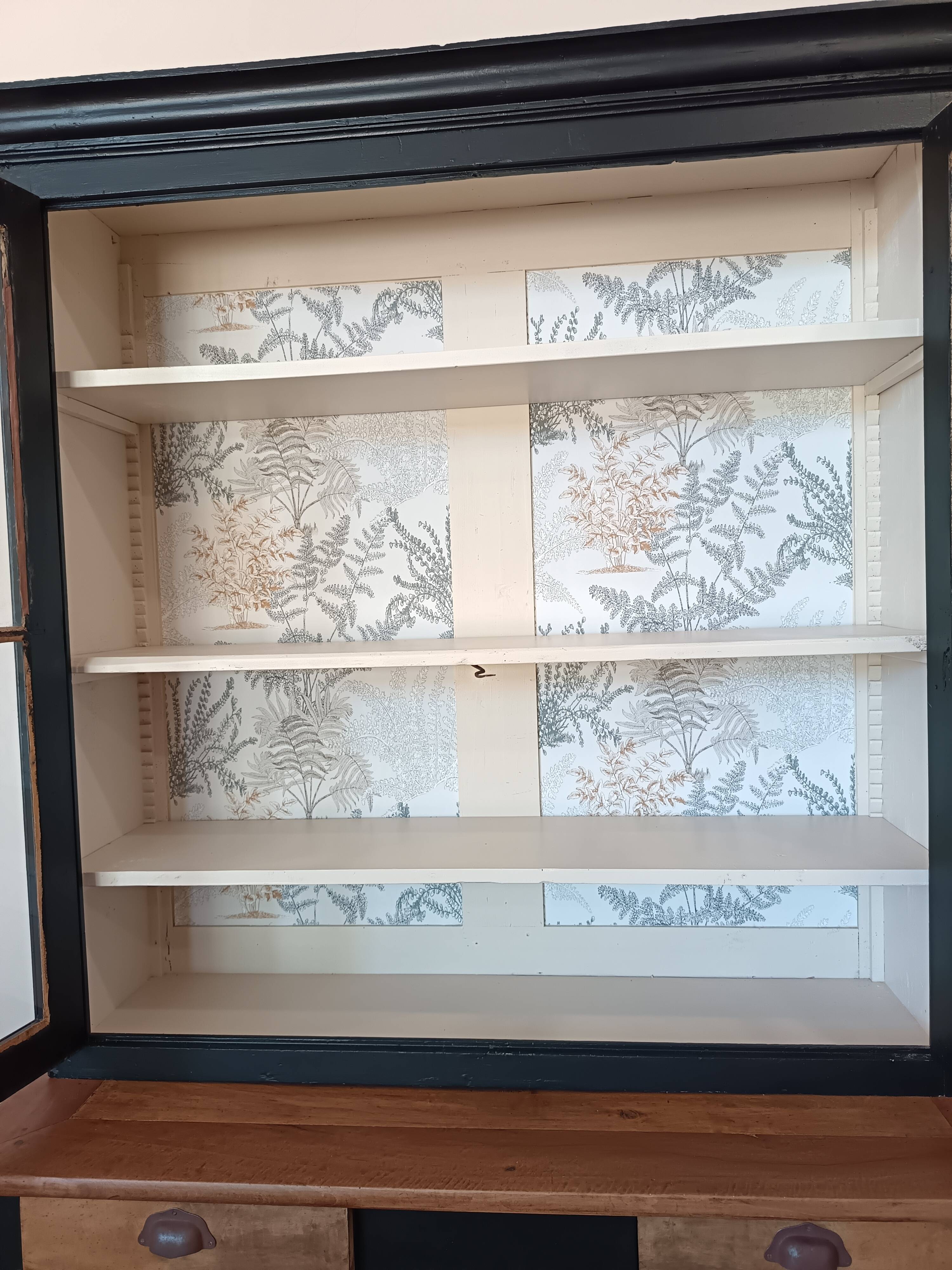 Buffet, vaisselier, bibliothèque vitrée ancienne