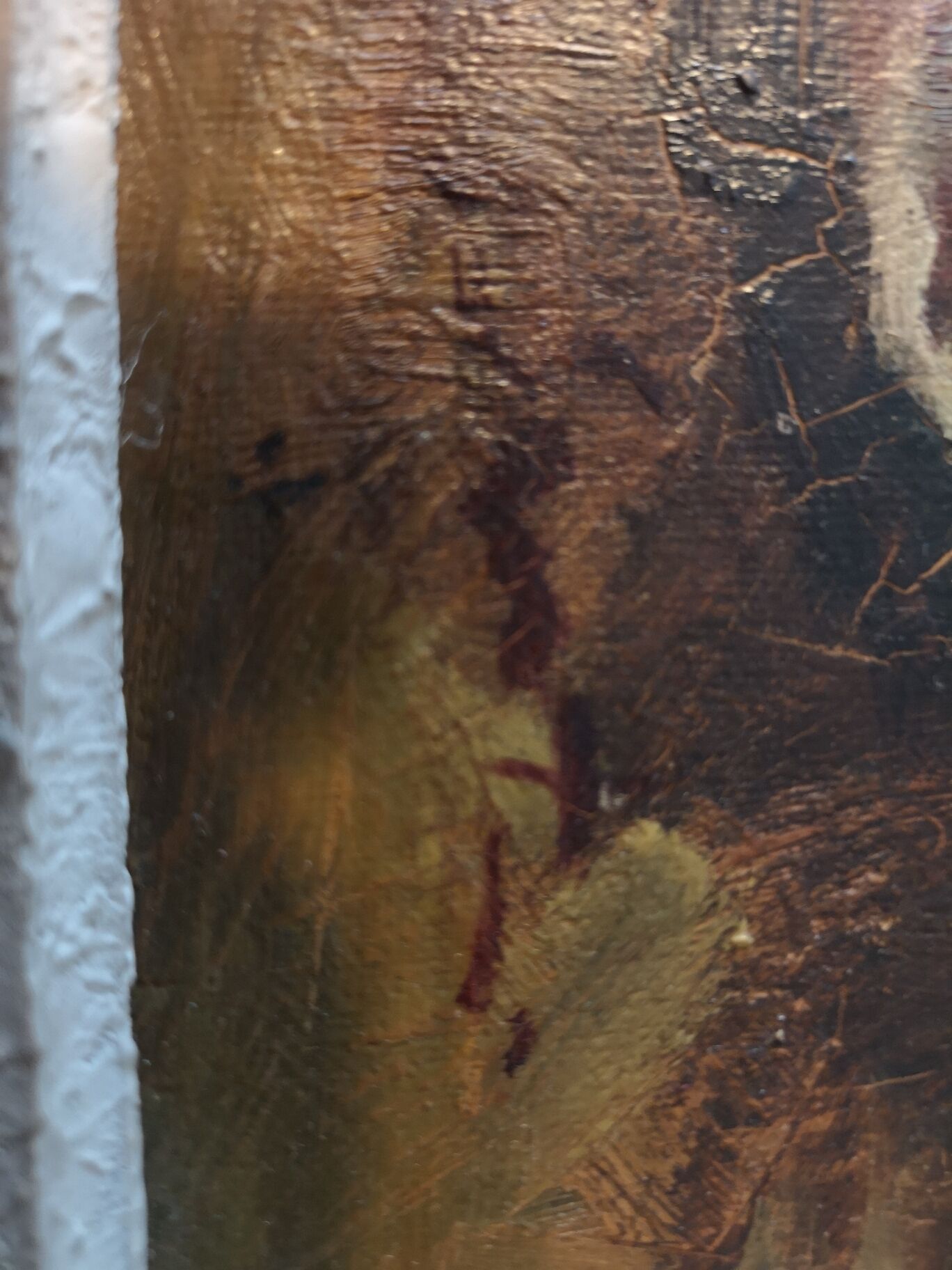 Painting on canvas, couple dancer flamenco