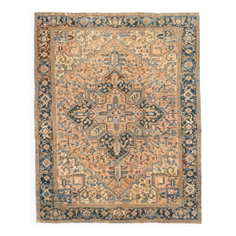 9x11  Pink & Navy Blue Classic Persian Rug, 263x328Cm