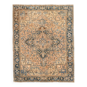 9x11  Pink & Navy Blue Classic Persian Rug, 263x328Cm