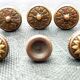 Antique brass furniture knobs