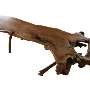 Large sculptural root wood coffee table – circa 1970