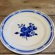 Badonviller plate with blue pattern