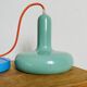 Green metal pendant light