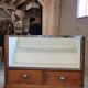 Shop counter display cabinet with old drawers, 1900s