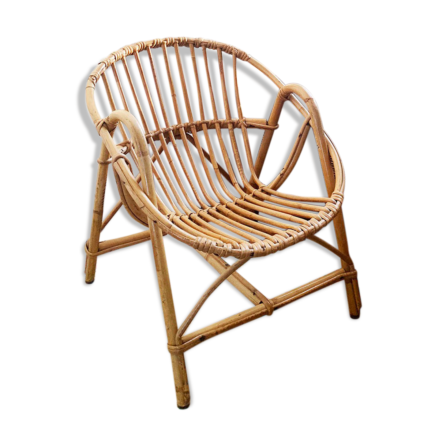 Child chair in rattan