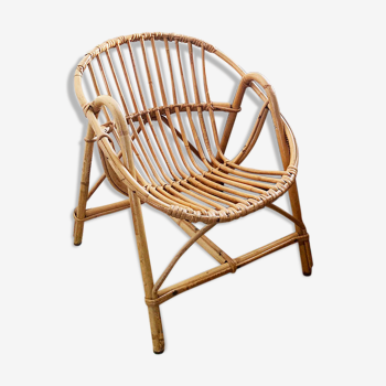 Child chair in rattan