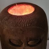 Art brut anthropomorphic lamp