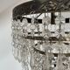Old ceiling lamp, vintage tassel chandelier