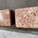 Pair of Louis XV bedside tables, 19th century, marquetry and pink marble