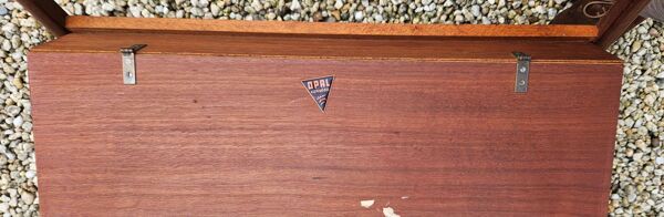 Desserte porte revues roulante teck opal kleinmobel 1960