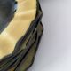 6 ceramic dessert plates shaped like a sunflower, signed CB.