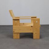 Crate lounge chair, in the style of Gerrit Rietveld, 1980s