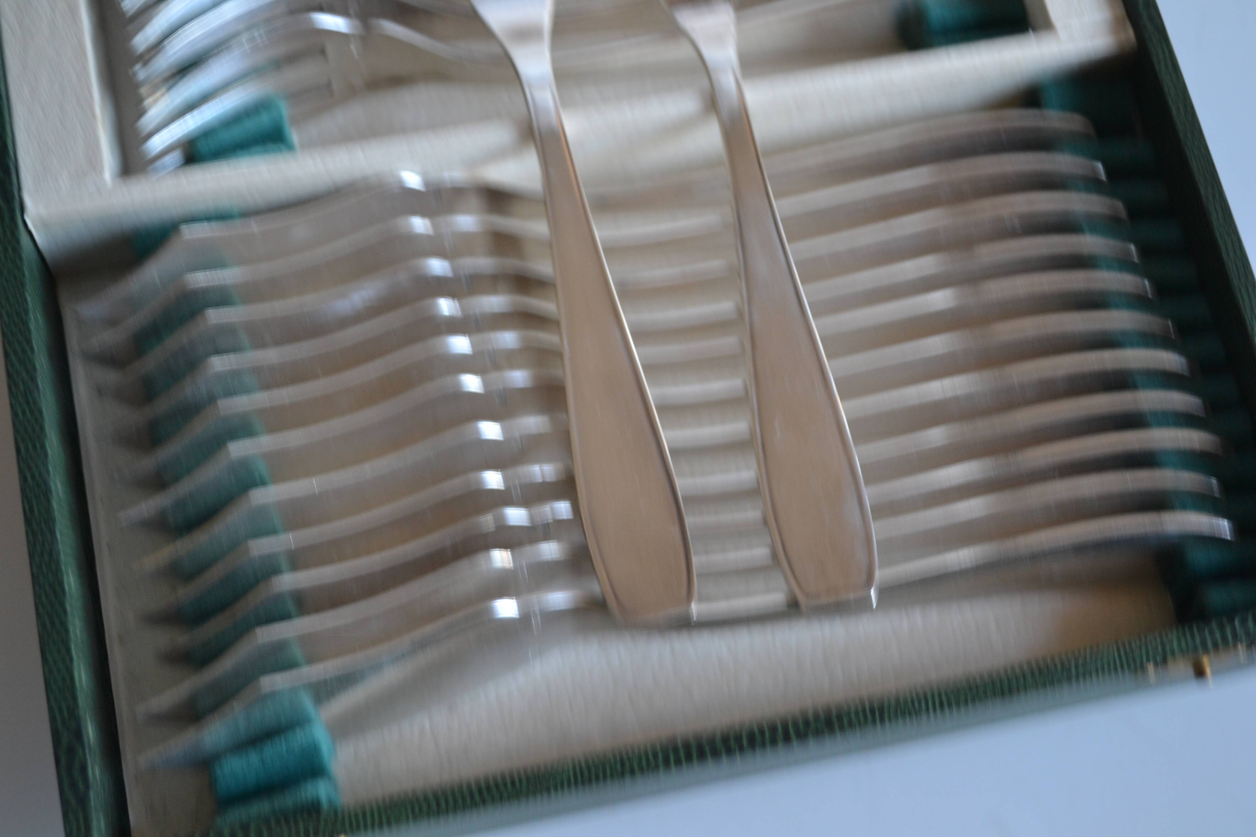 SOH 24-piece silver-plated fish set