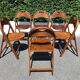 6 wooden folding chairs Stol Kamnik Yugoslavia design Zascitni Zhak