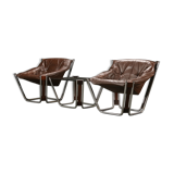 Sonic armchairs by Odd Knutsen with coffee table