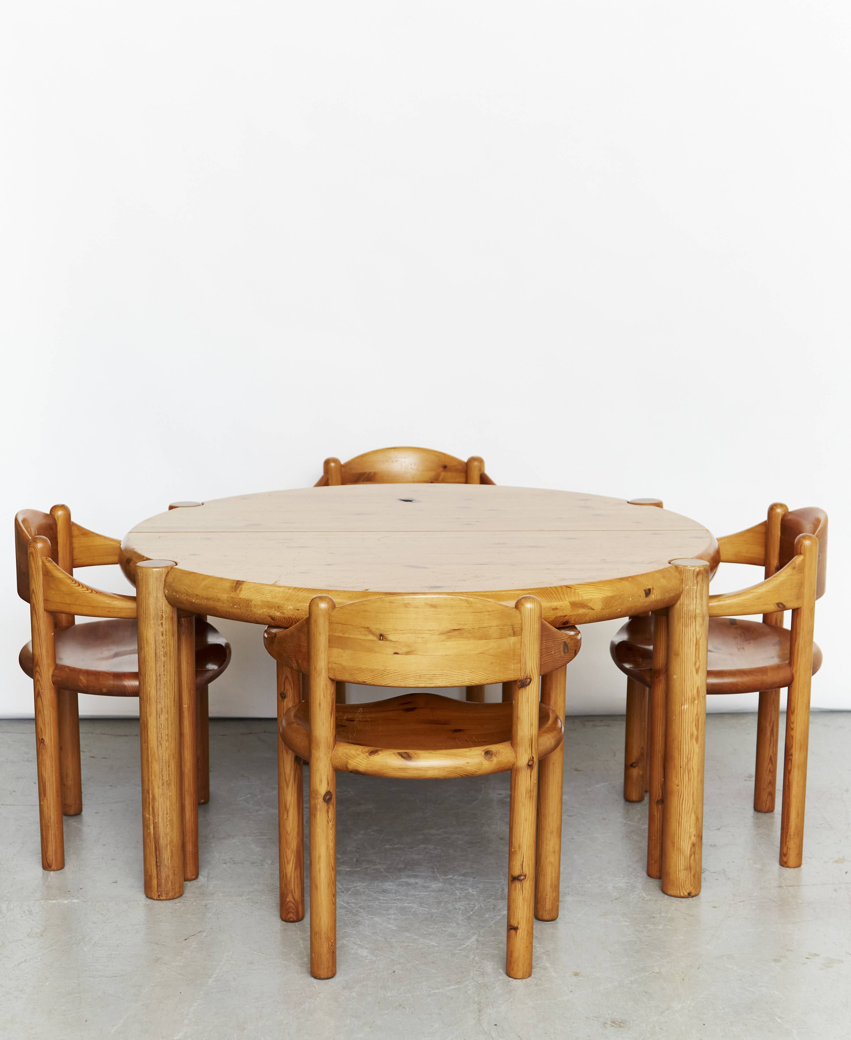 Dining Room Set by Rainer Daumiller for Hirtshals Savværk, 1970s, Set of 7