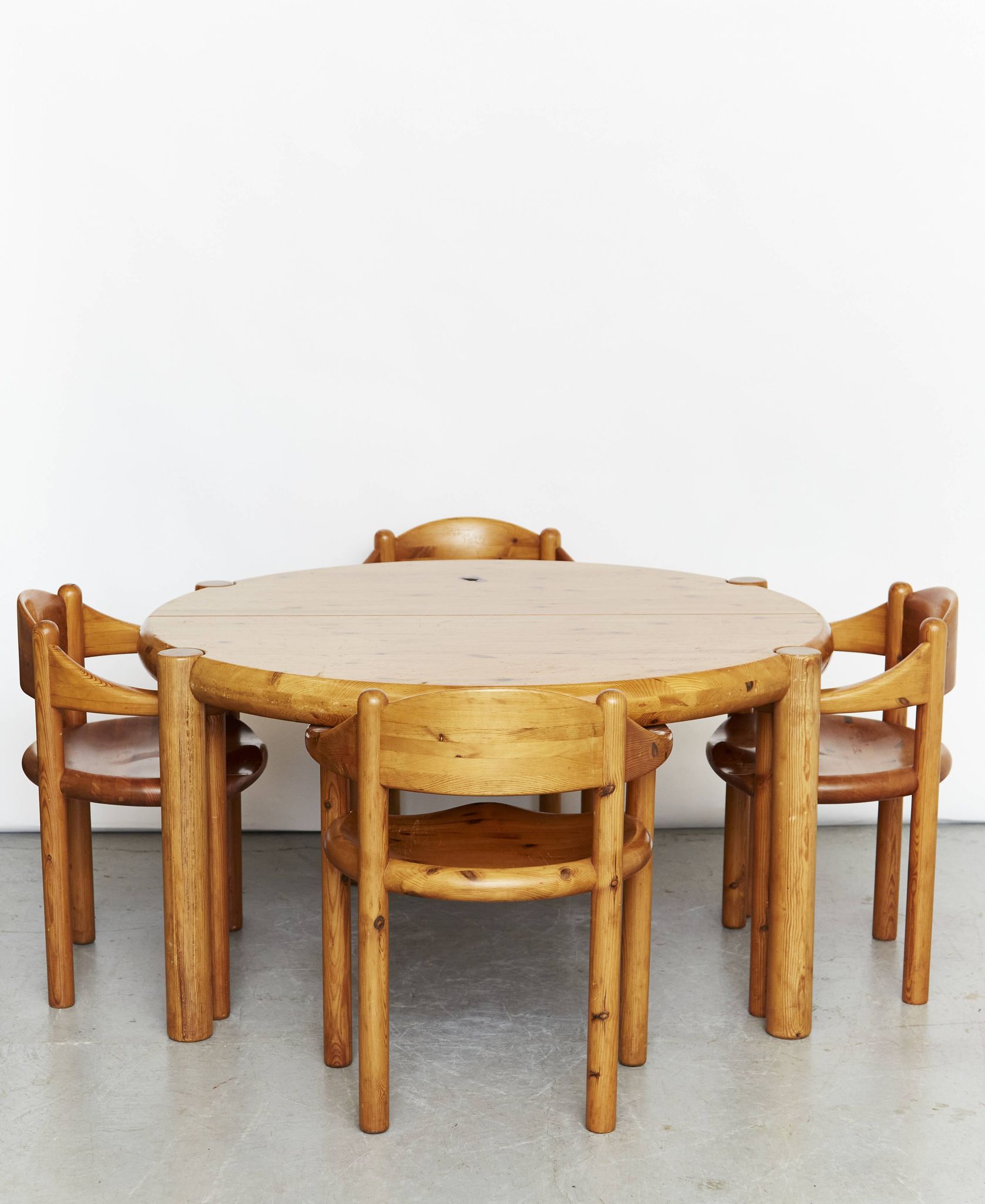 Dining Room Set by Rainer Daumiller for Hirtshals Savværk, 1970s, Set of 7