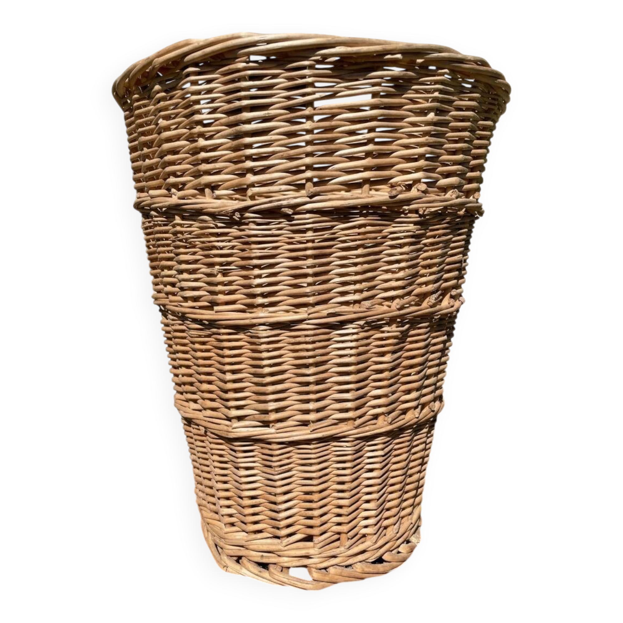 Panier en osier vintage