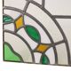 Colorful Art Deco Floral Stained Glass Window 51x42cm