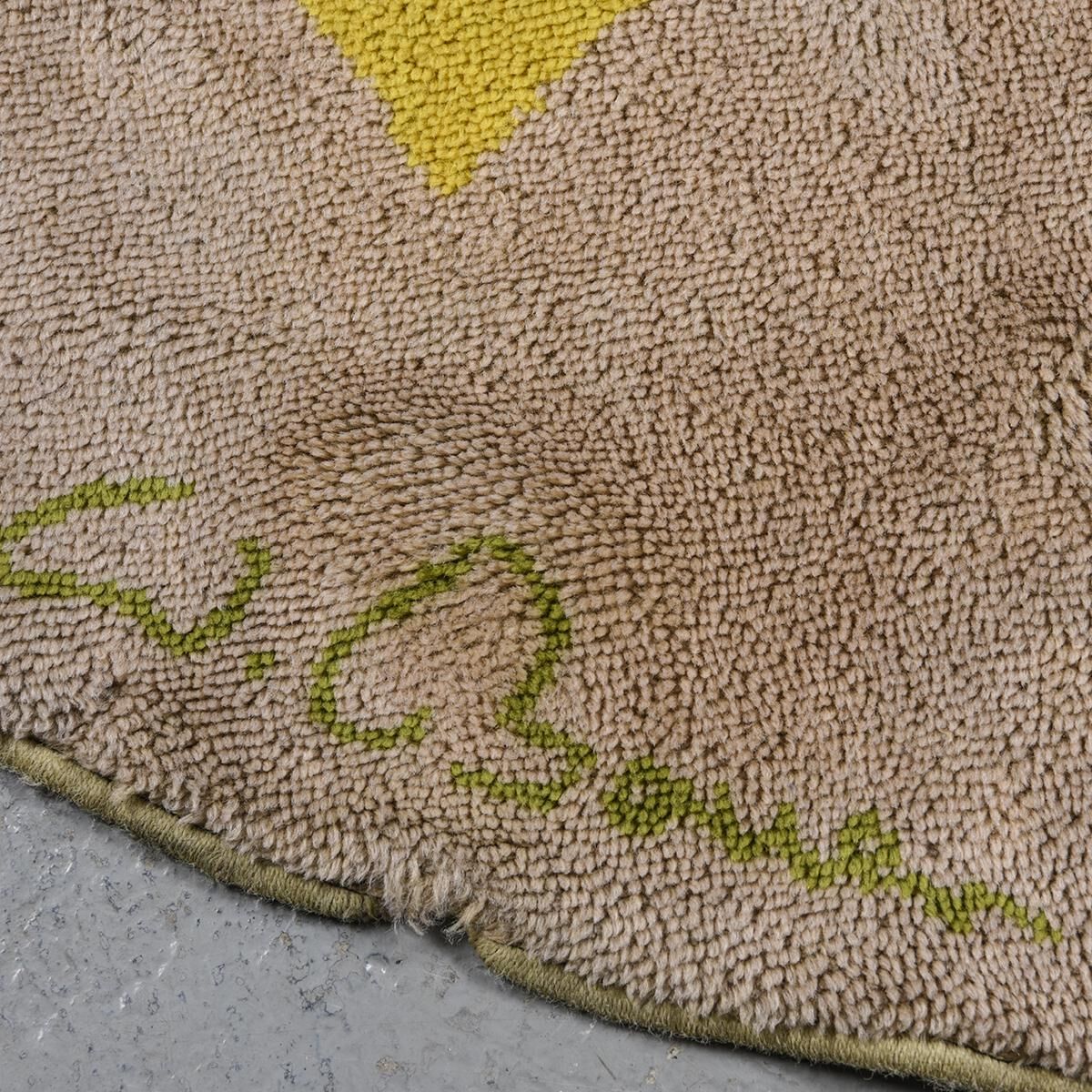 Wool rugs from the 60s by artist Wolf Bauer